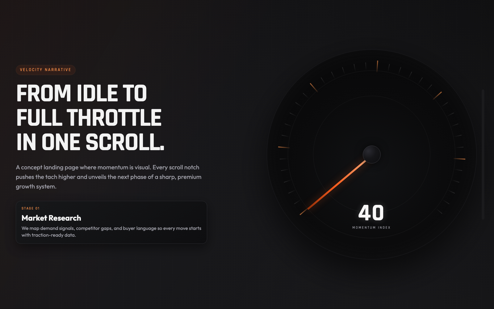 Scroll Throttle Gauge screenshot
