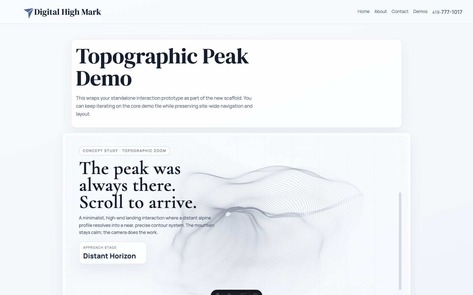 Topographic Peak screenshot