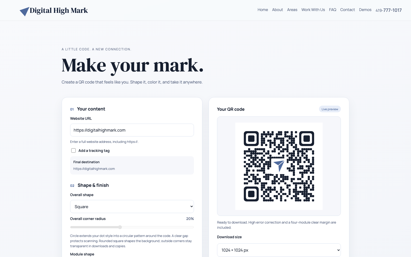 QR Code Generator screenshot